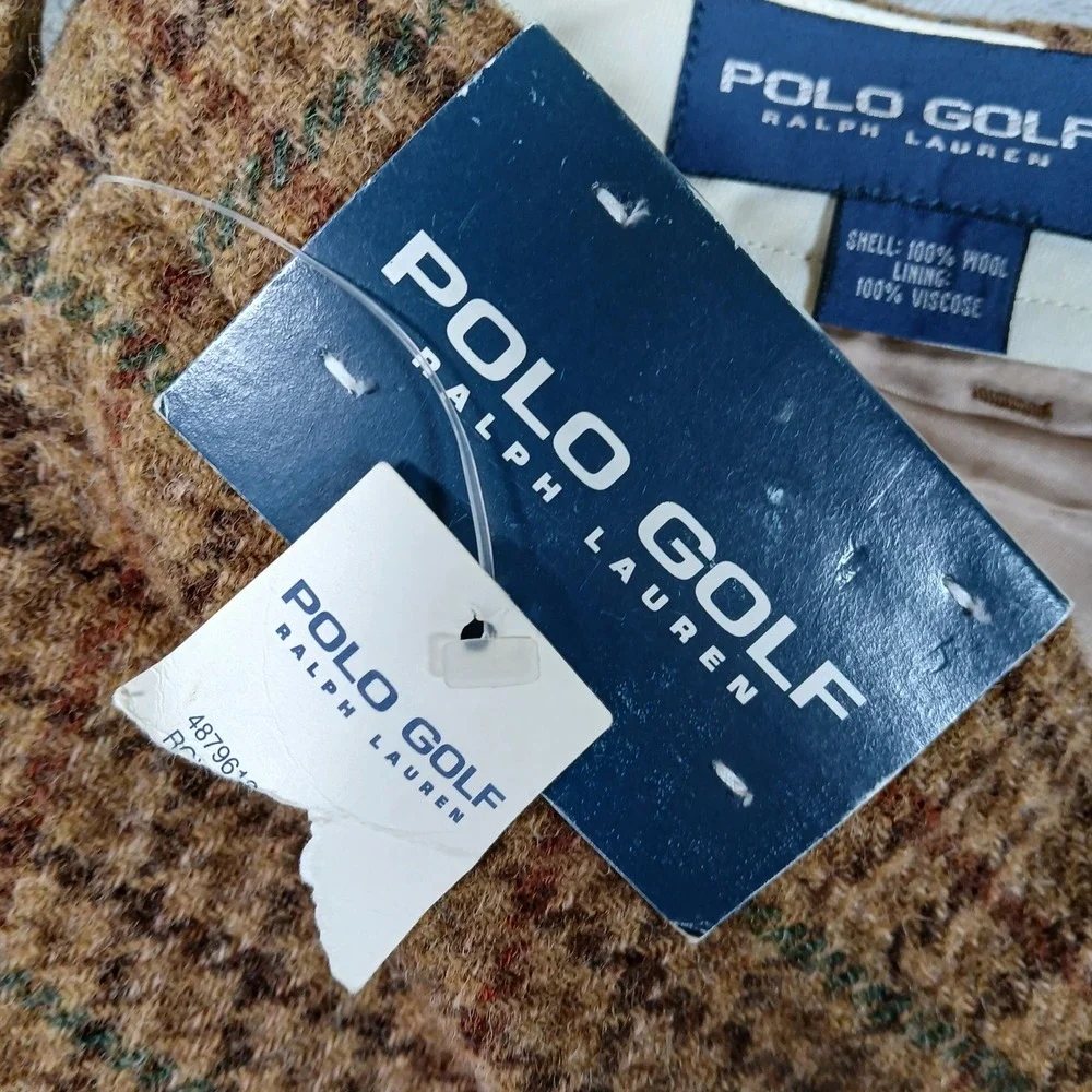 VTG Polo Golf Ralph Lauren Pants Mens 42 Tweed Houndstooth Heritage Trousers